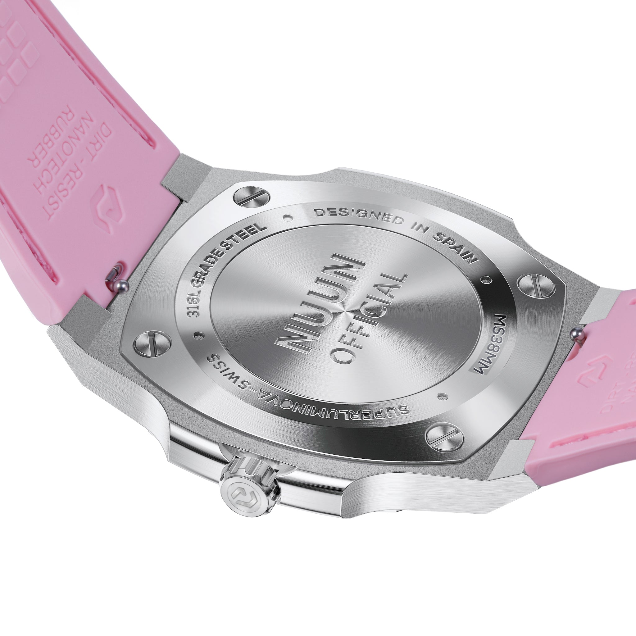 MS MOP Silver Pink 38mm